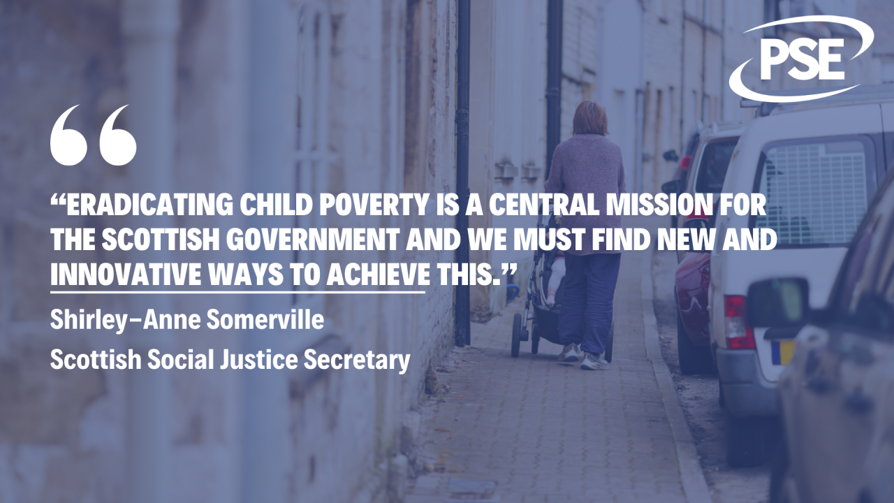 Quote from Scottish Government on child poverty