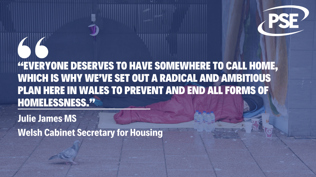 Julie James MS quote on homelessness