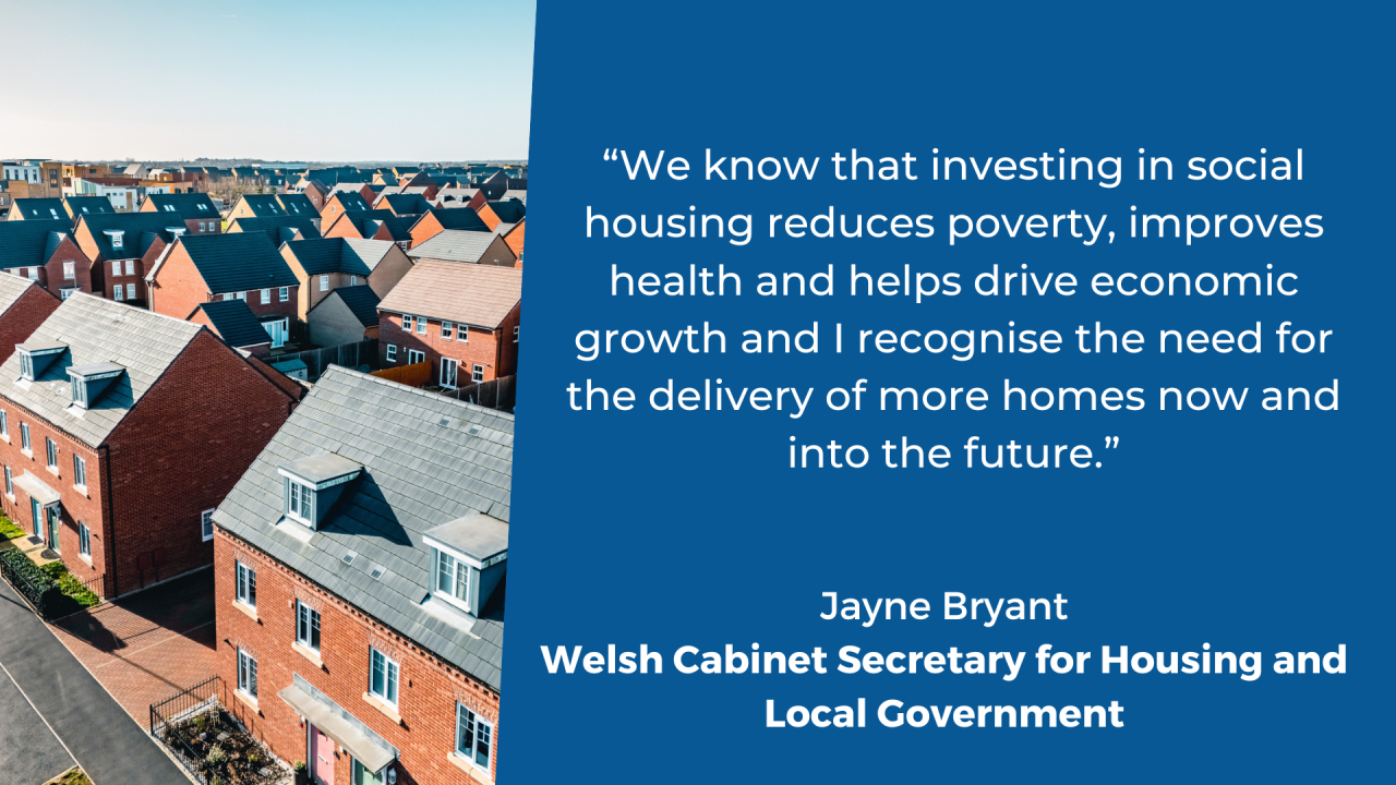 Welsh afforable housing QUOTE