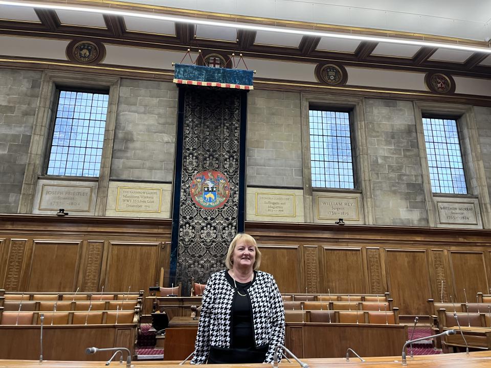 Lady in the Council Chamber