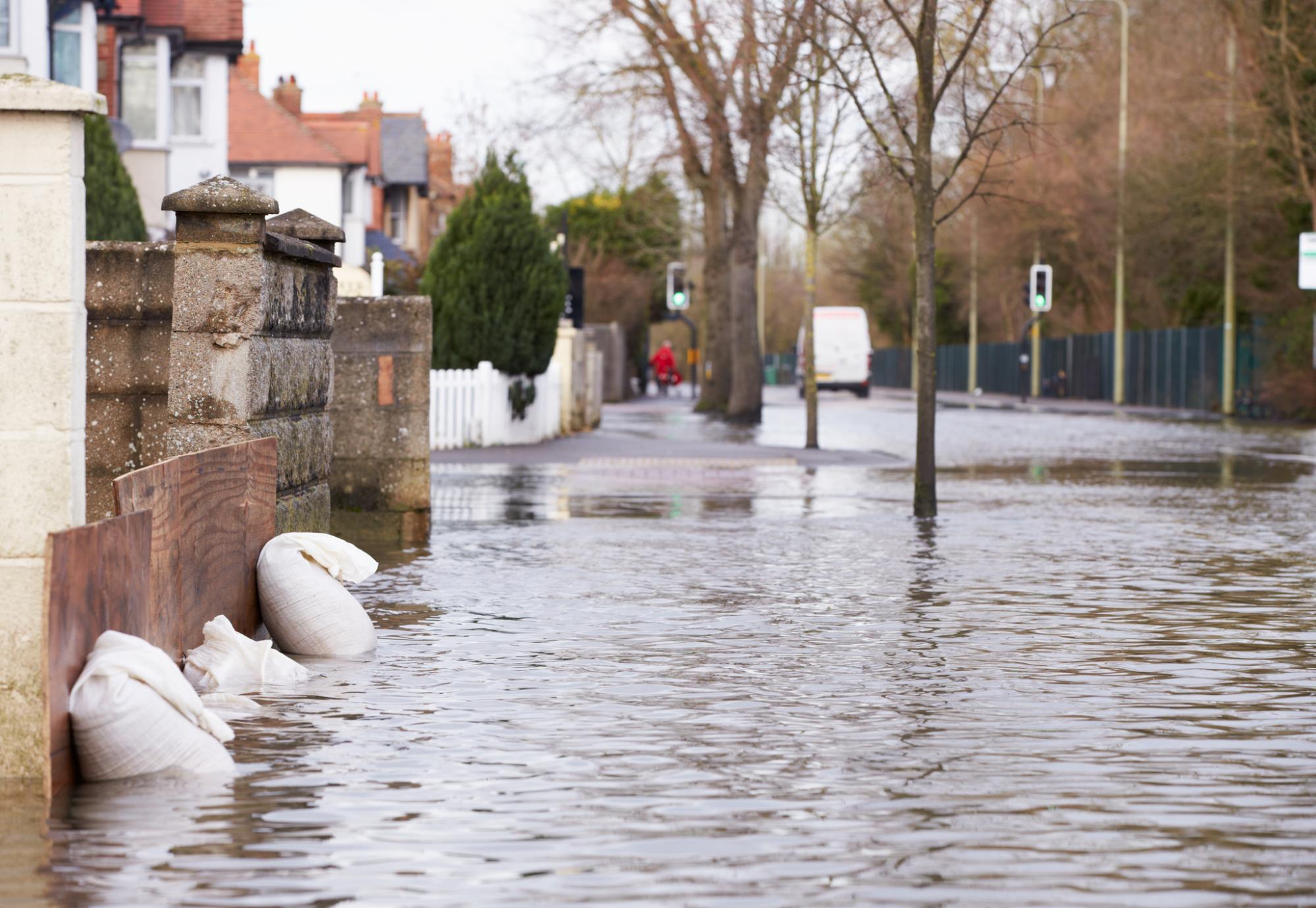 Flooded road