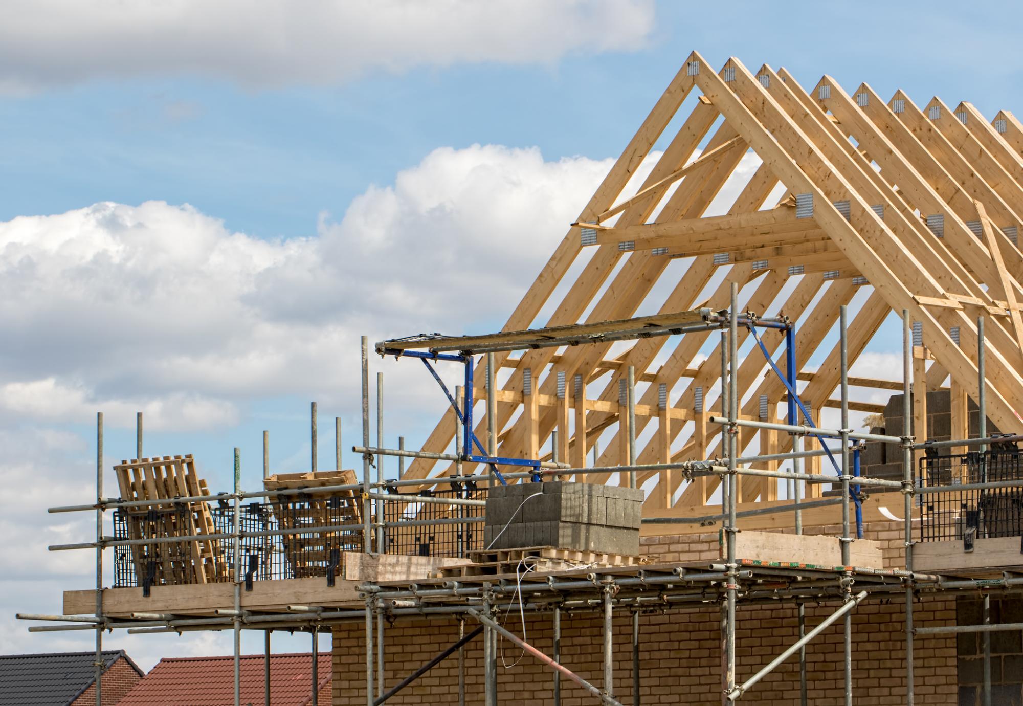 Houses being built