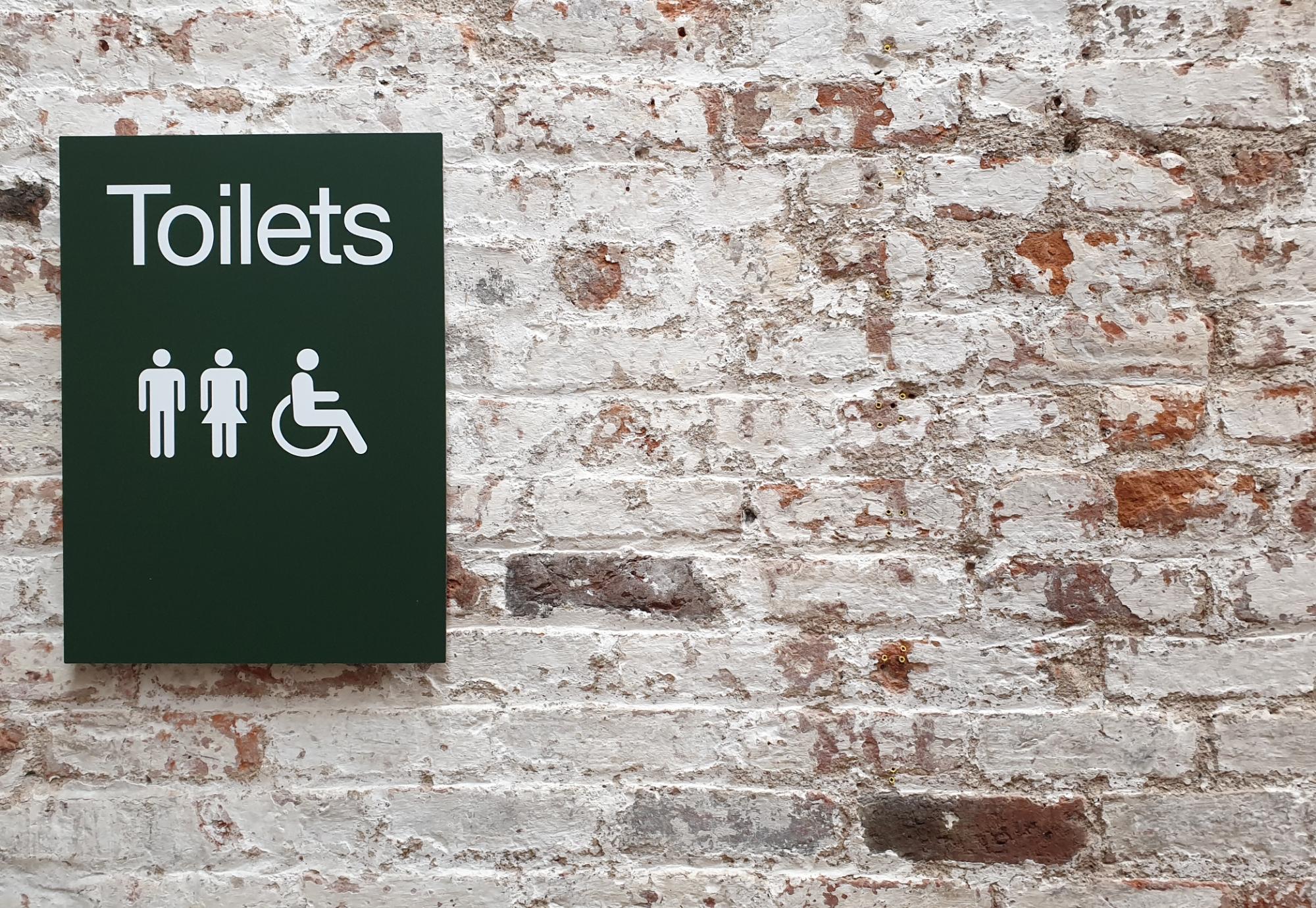 Toilets sign