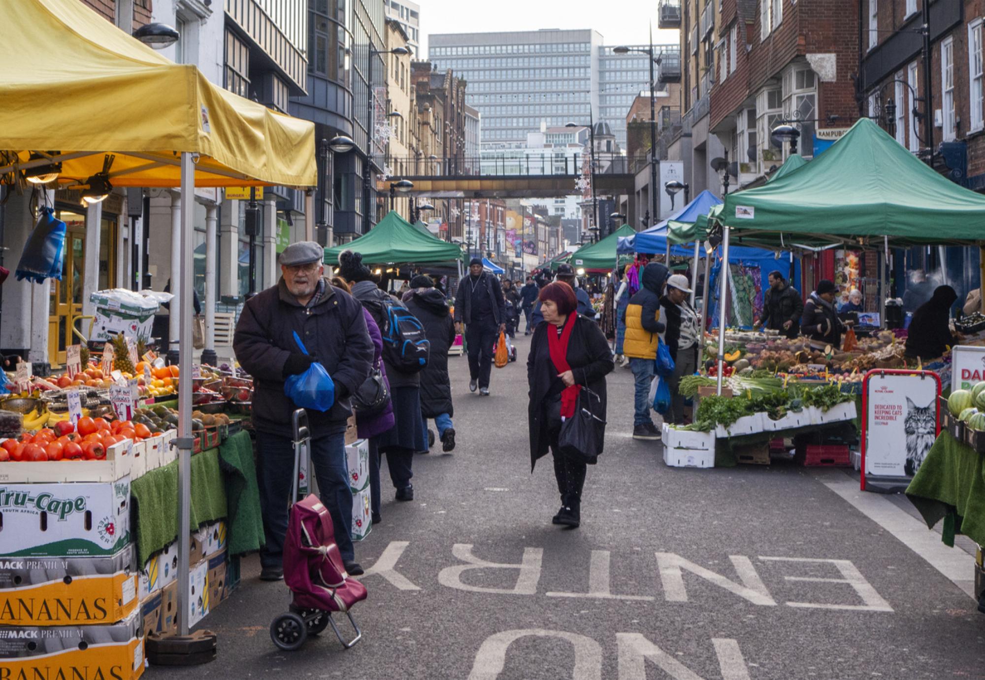 Market in Croydon, London