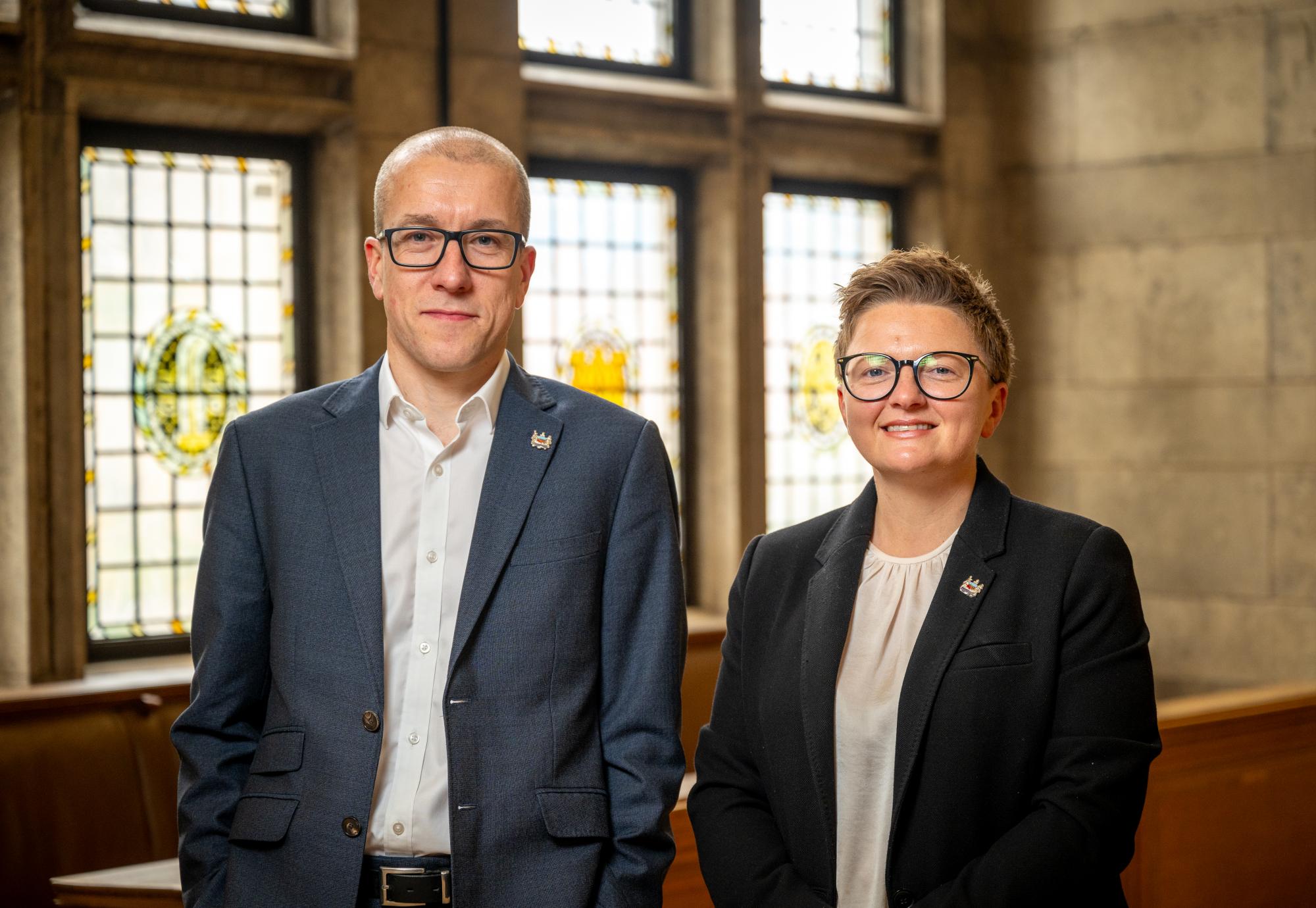 Tom Stannard and Cllr Bev Craig