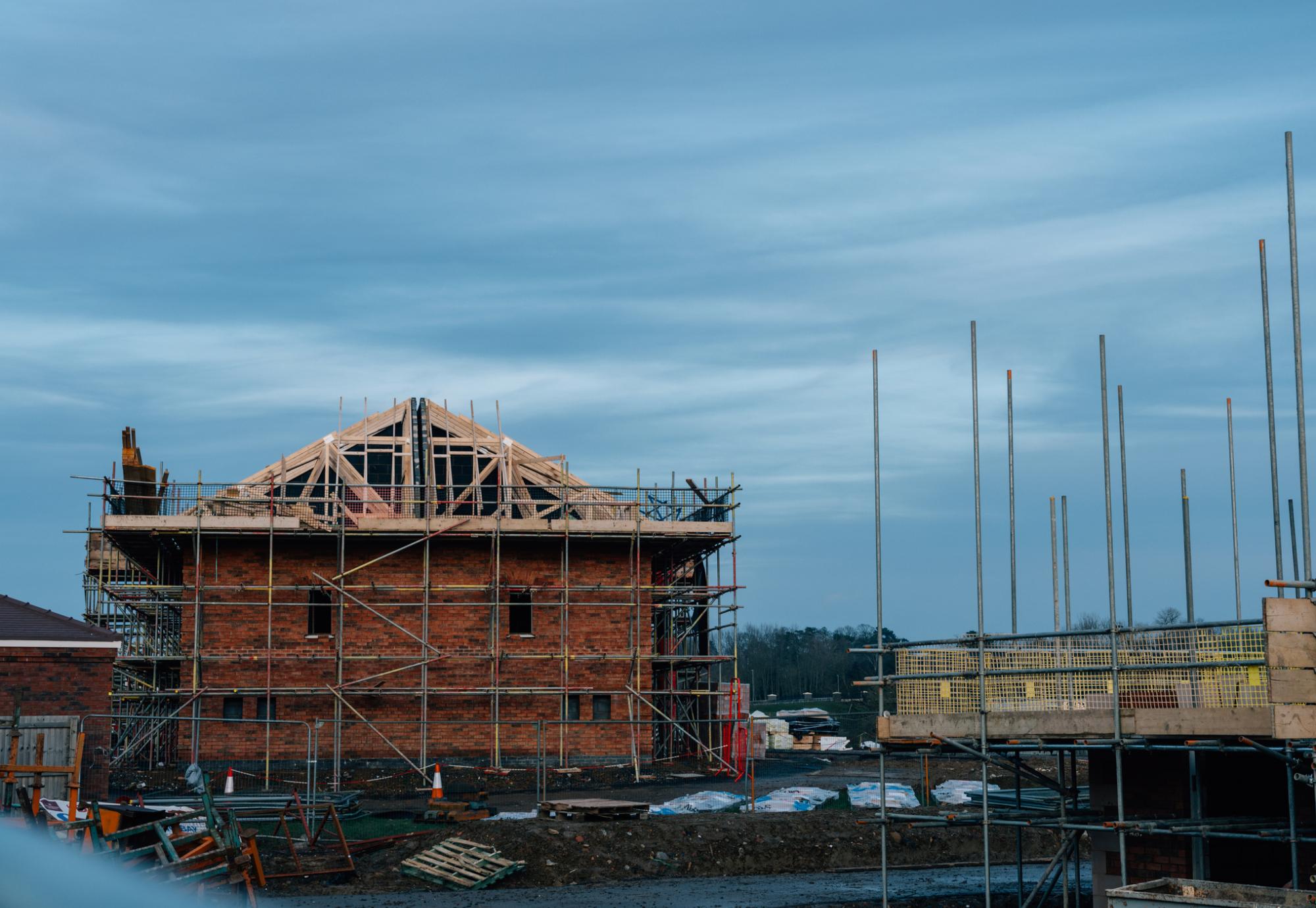 Construction site housing in the UK