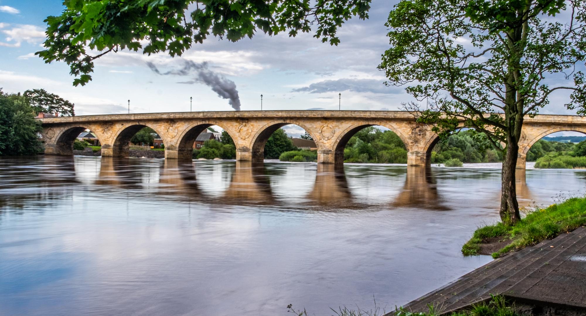 Hexham bridge over River Tyne