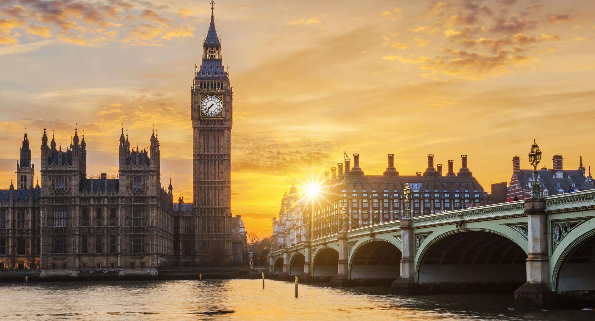 Parliament at sunset