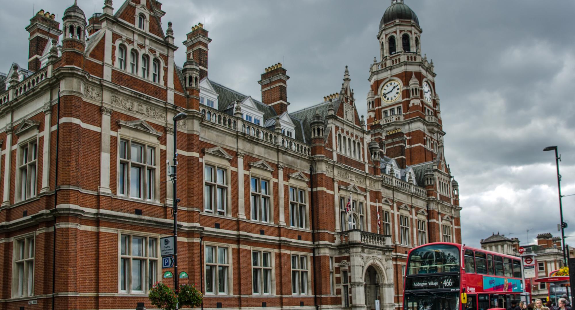 Croydon's historic Town Hall.