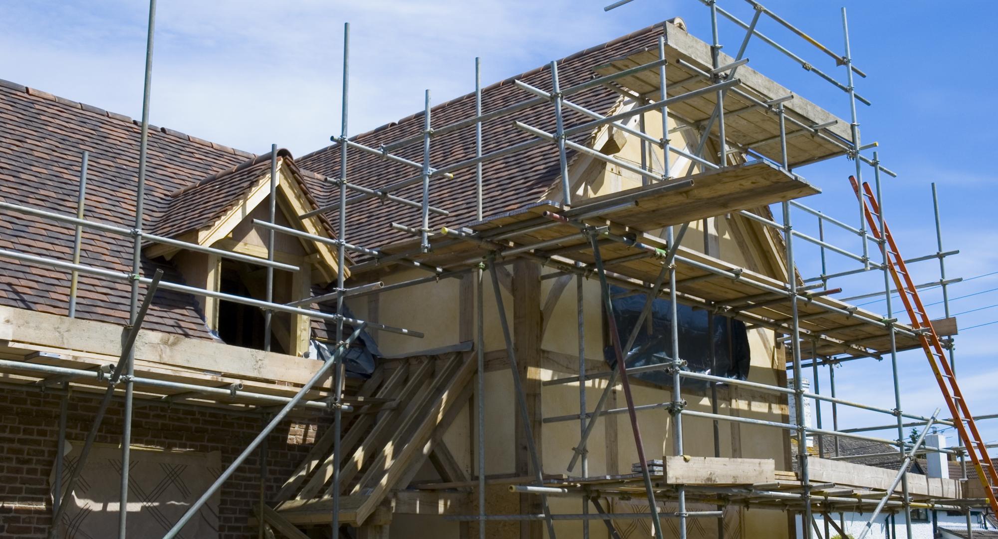 House being built by self-builders.