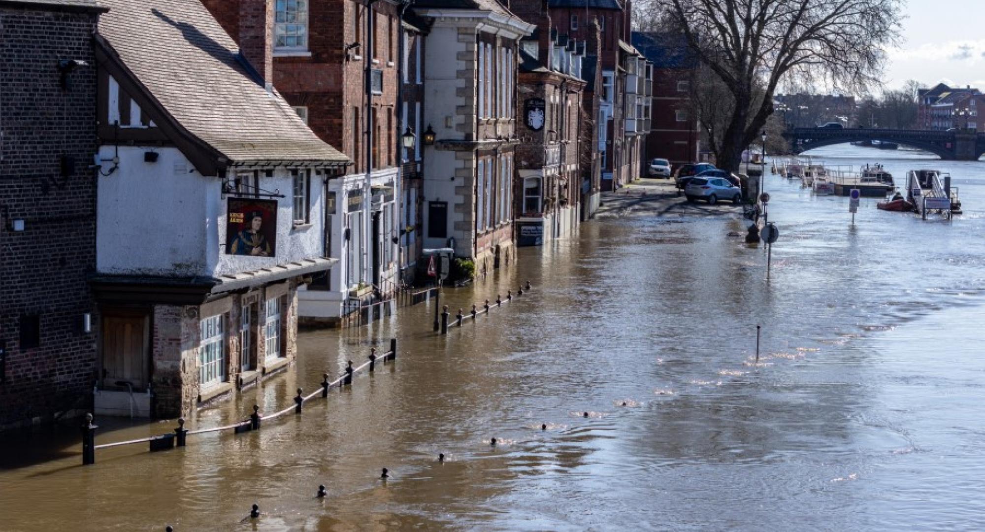 River Ouse flooding in the City of York