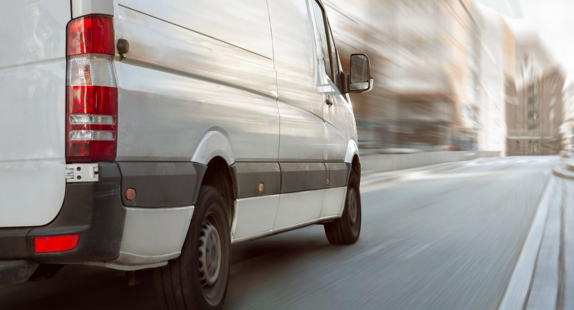 White van on a UK road