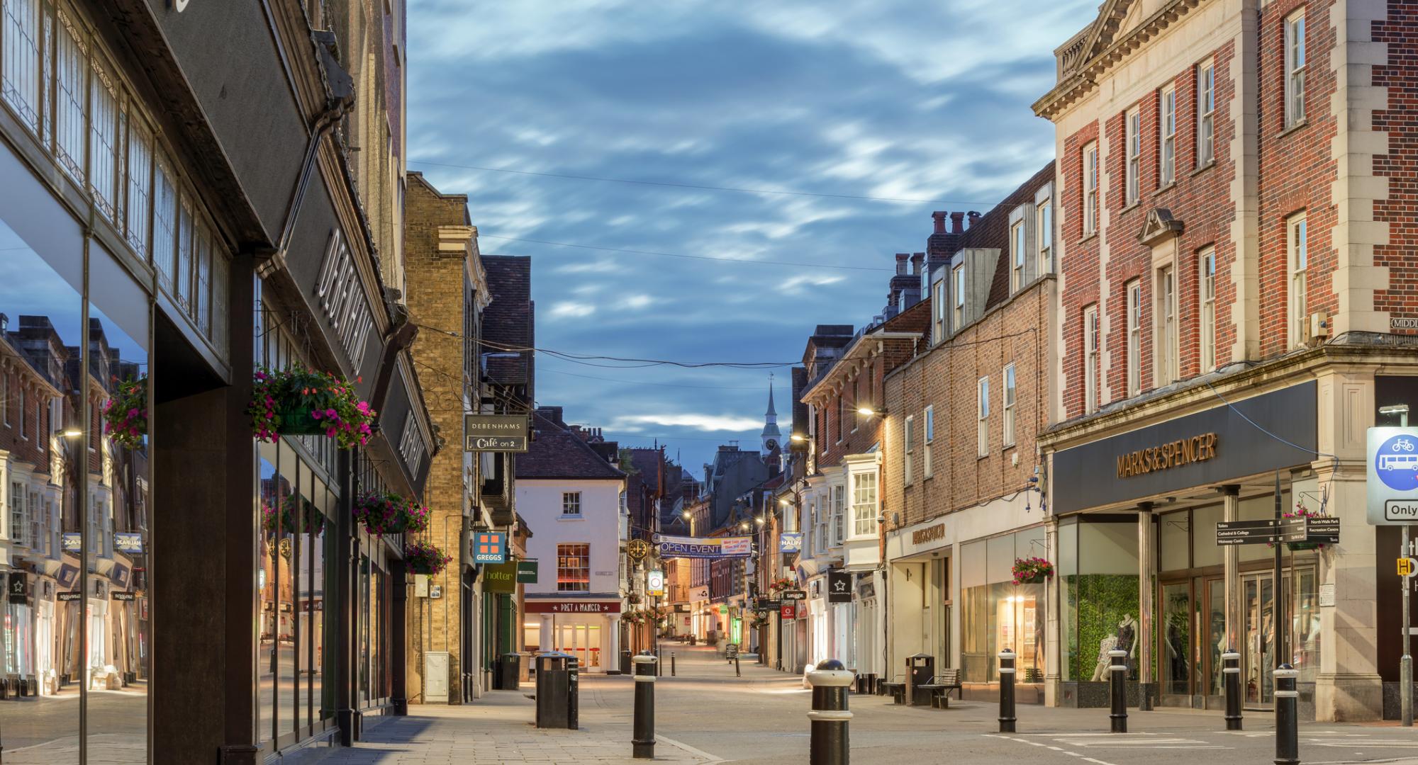 Typical UK High Street