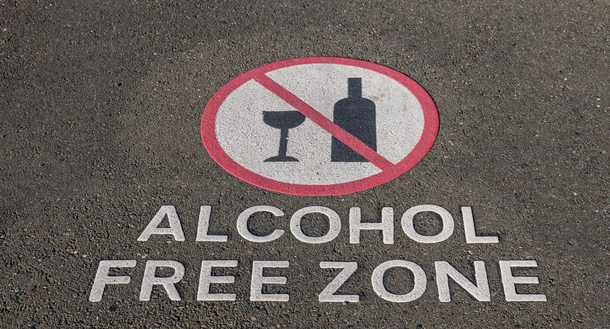 Alcohol free zone 