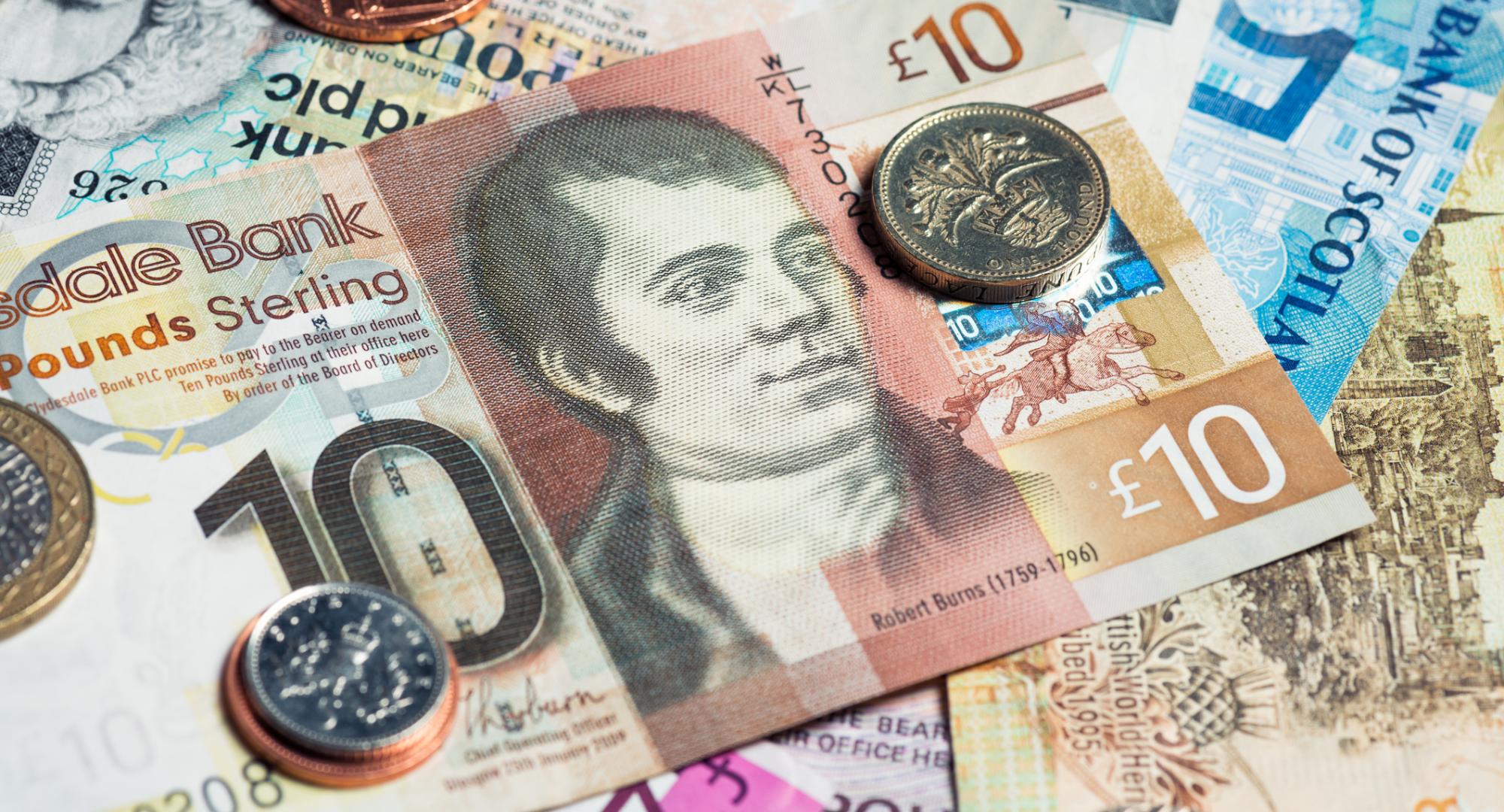 Scottish banknotes and coins