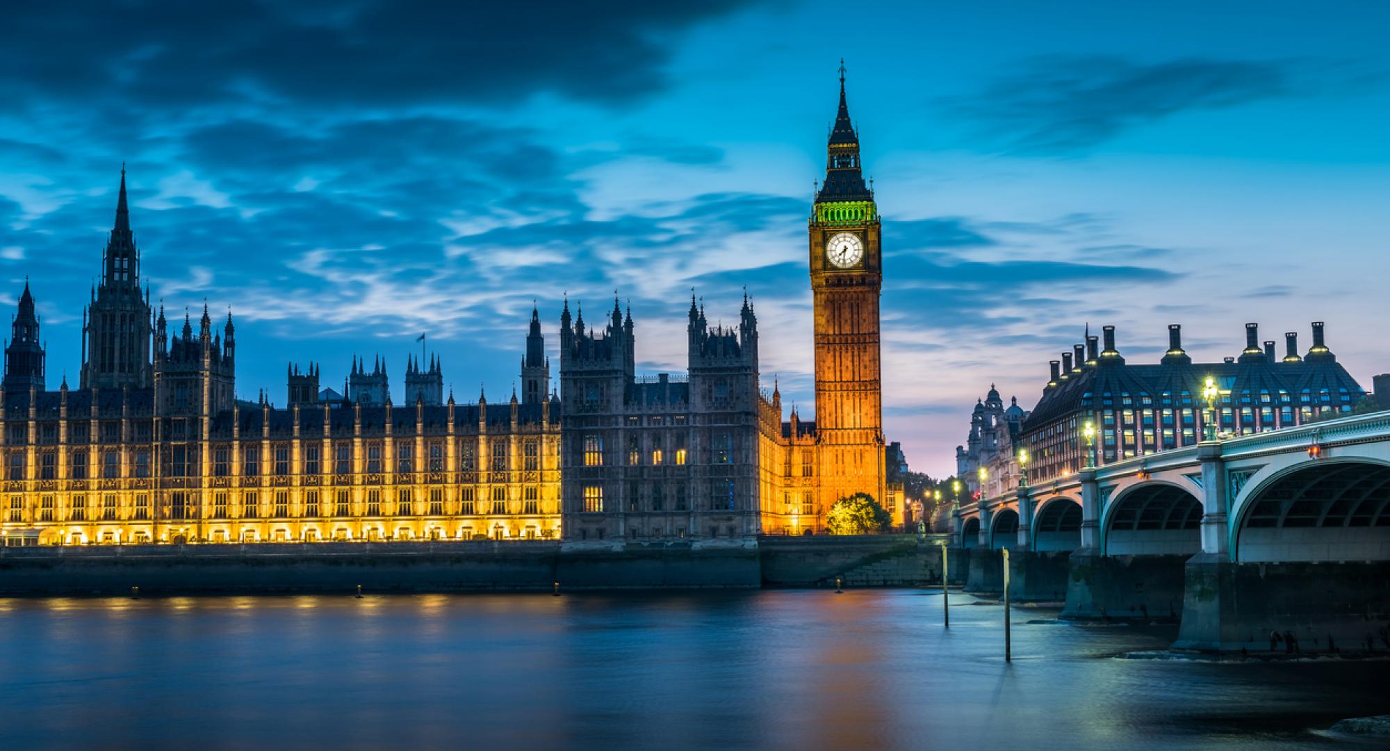 big ben at night