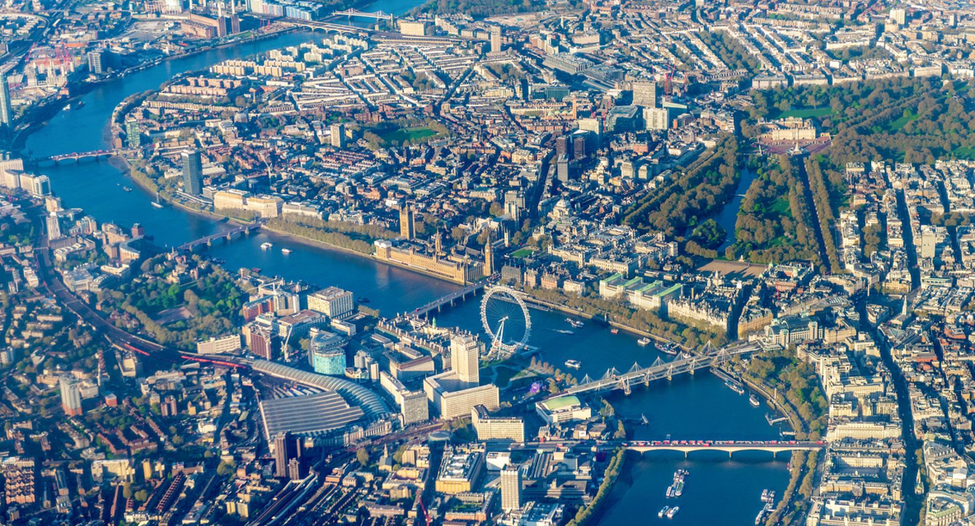 Looking down over Westminster