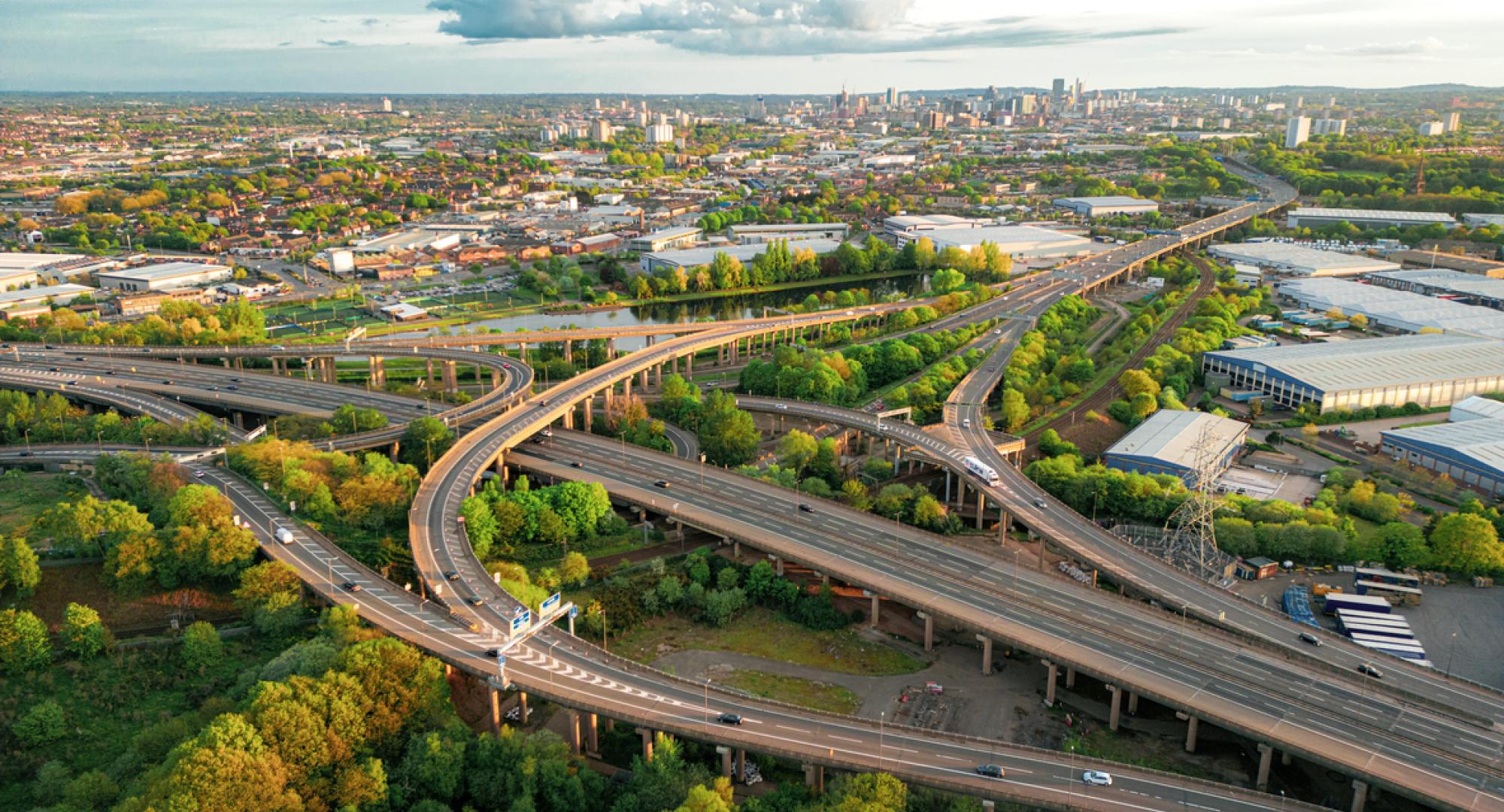 M6 Spaghetti junction in Birmingham