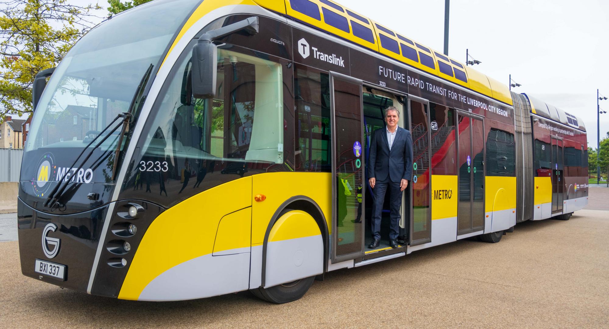 Steve Rotheram with the glider