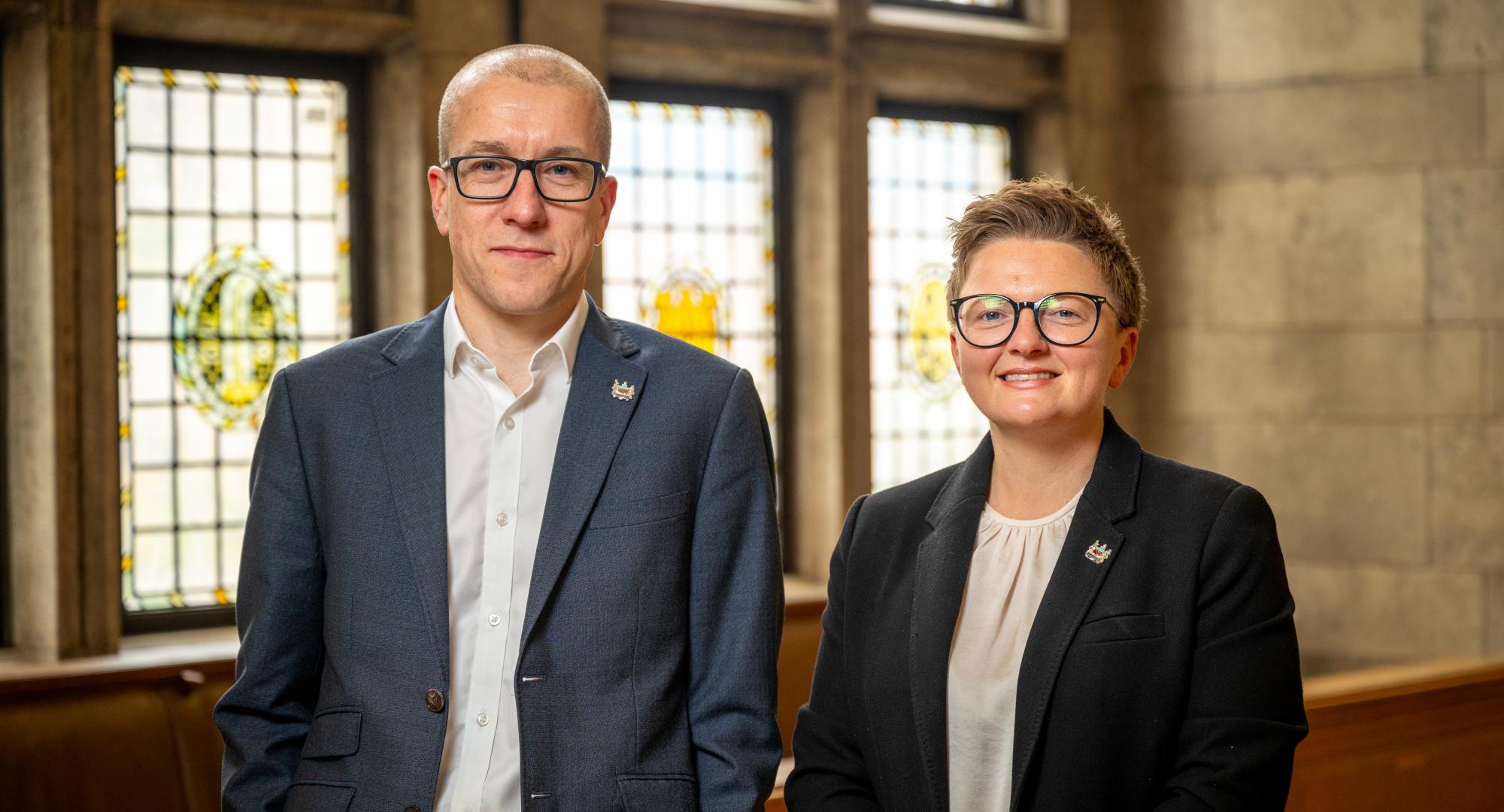 Tom Stannard and Cllr Bev Craig