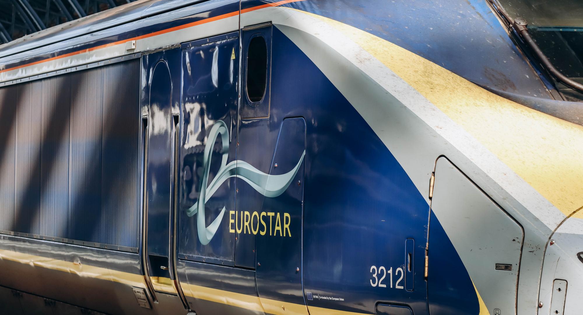 Eurostar train at a platform