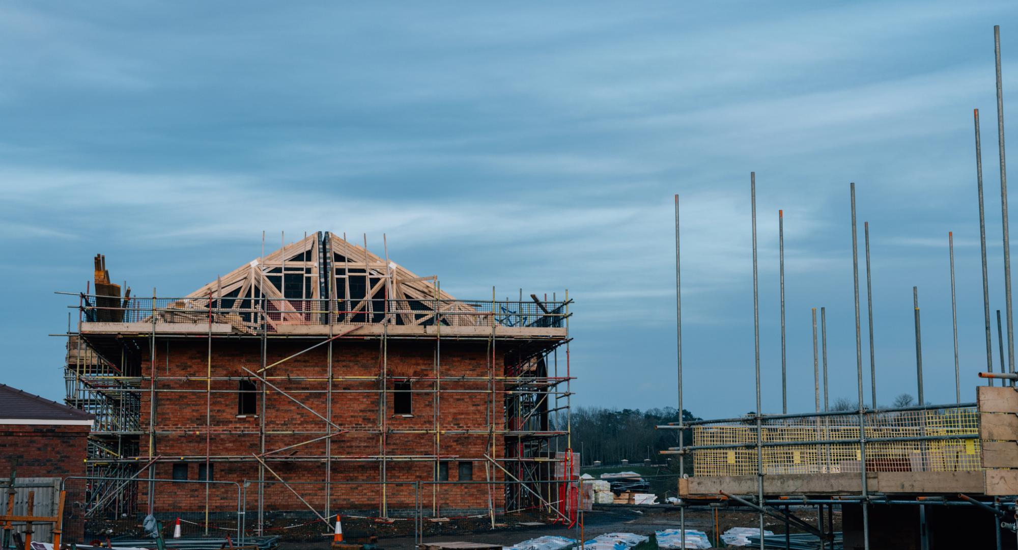 Construction site housing in the UK