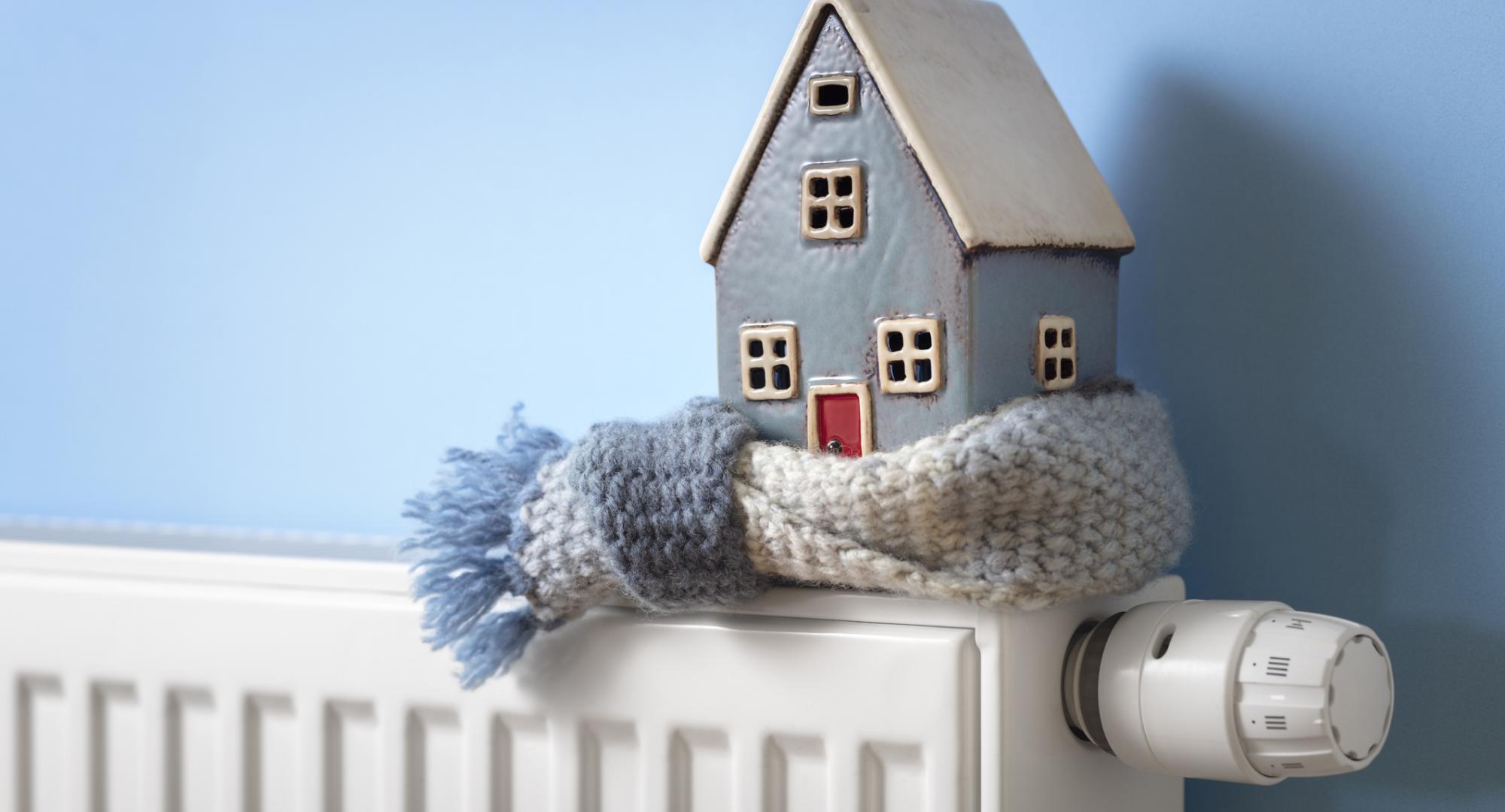 House on a radiator