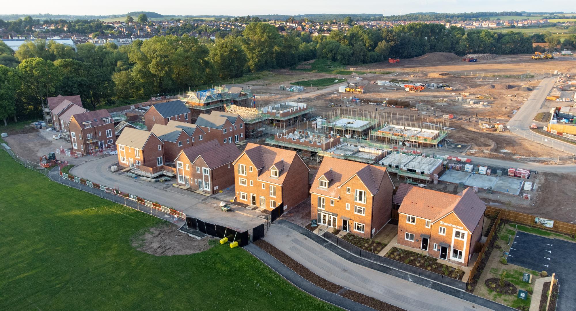 Houses being built