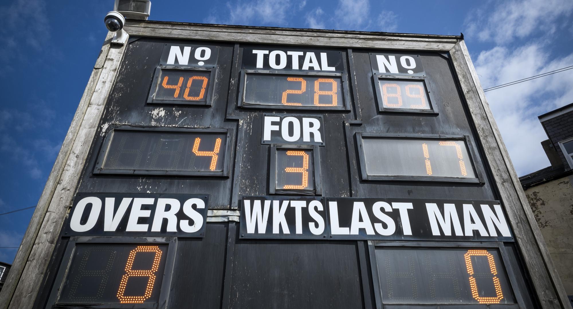 Cricket scoreboard