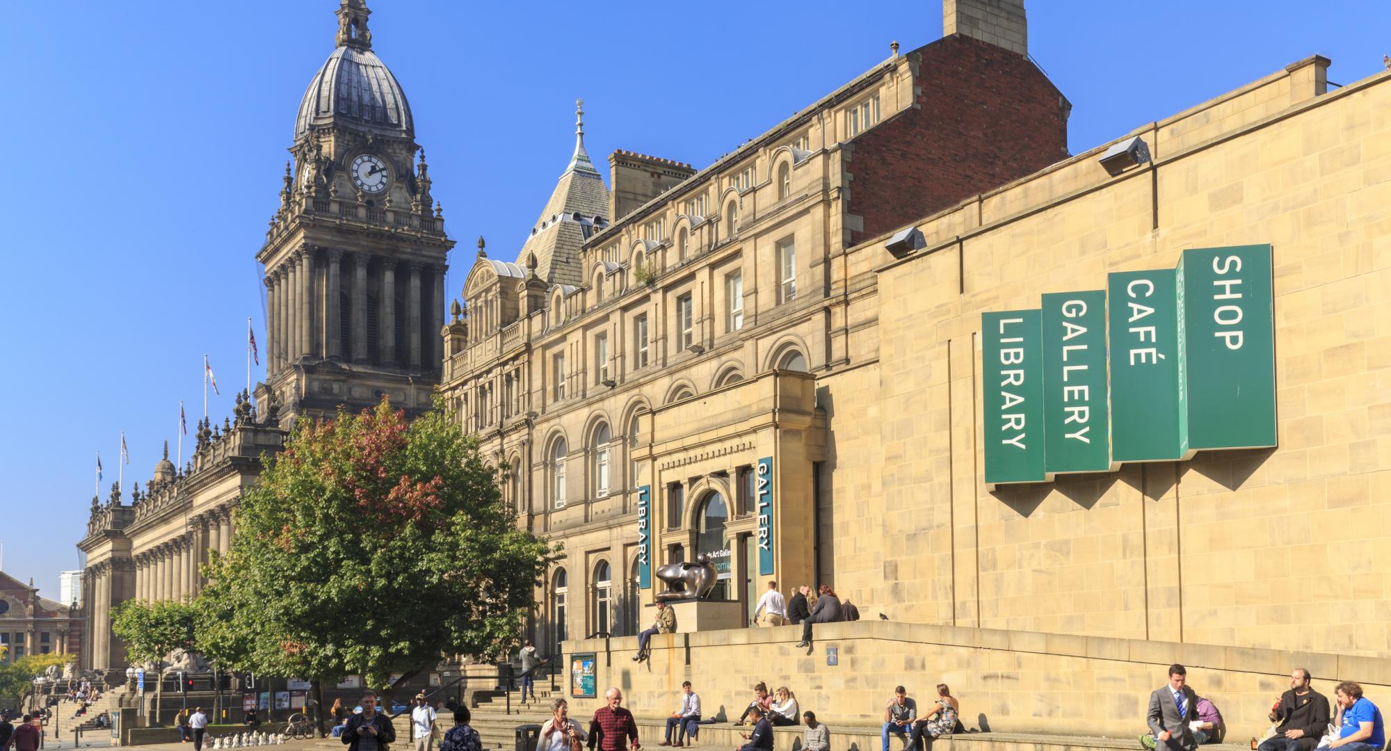Leeds town hall and gallery