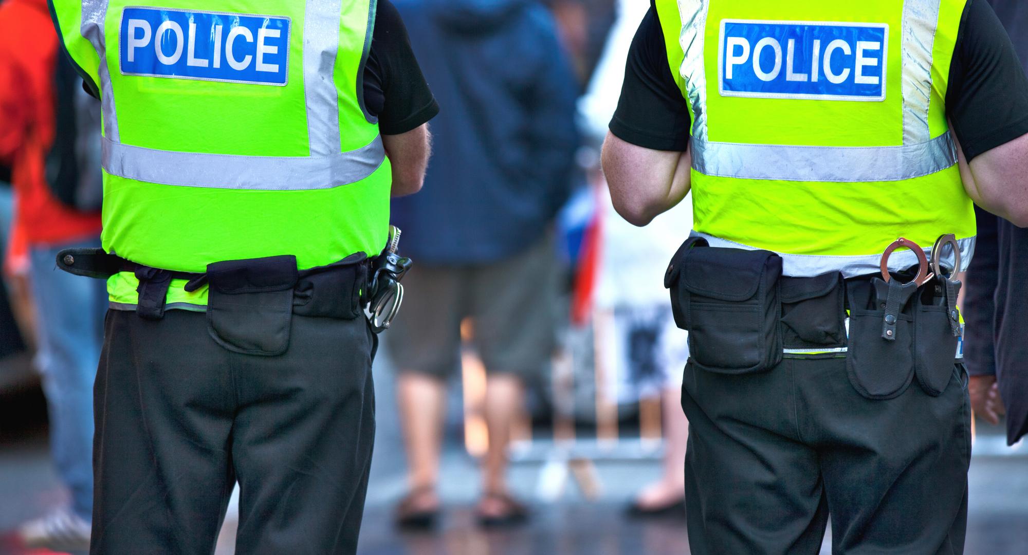 Police officers on patrol