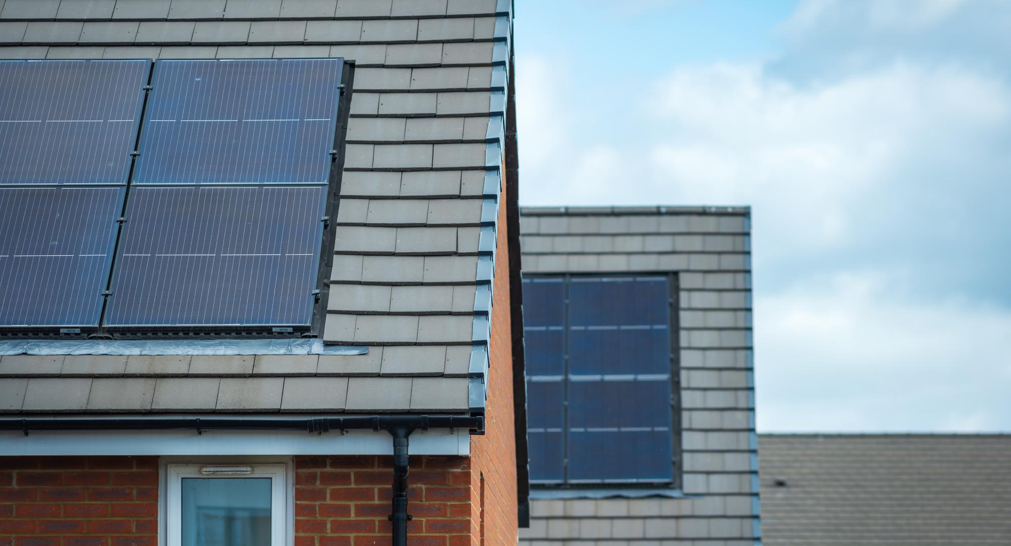 Solar panels on council homes