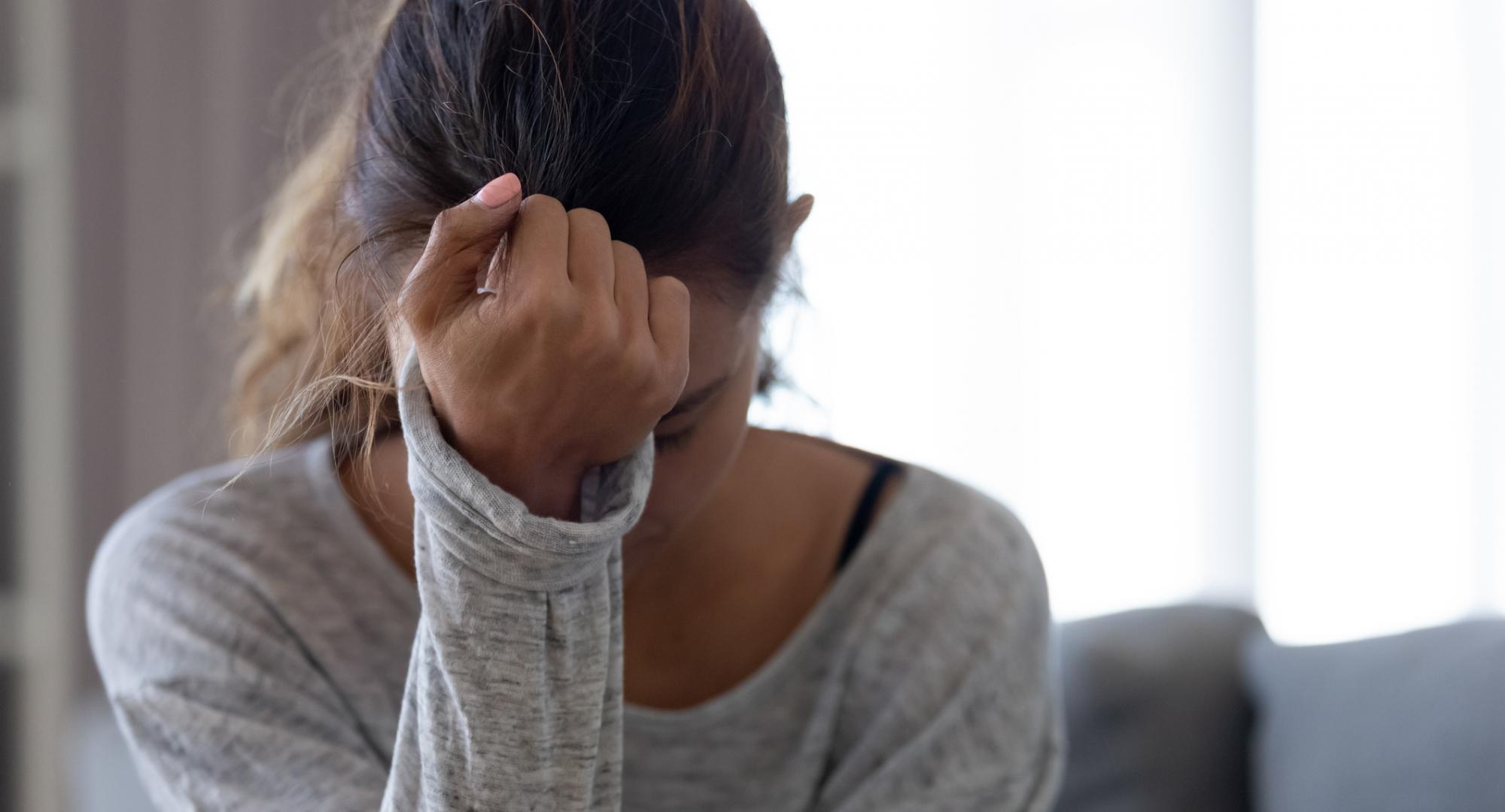 Woman crying