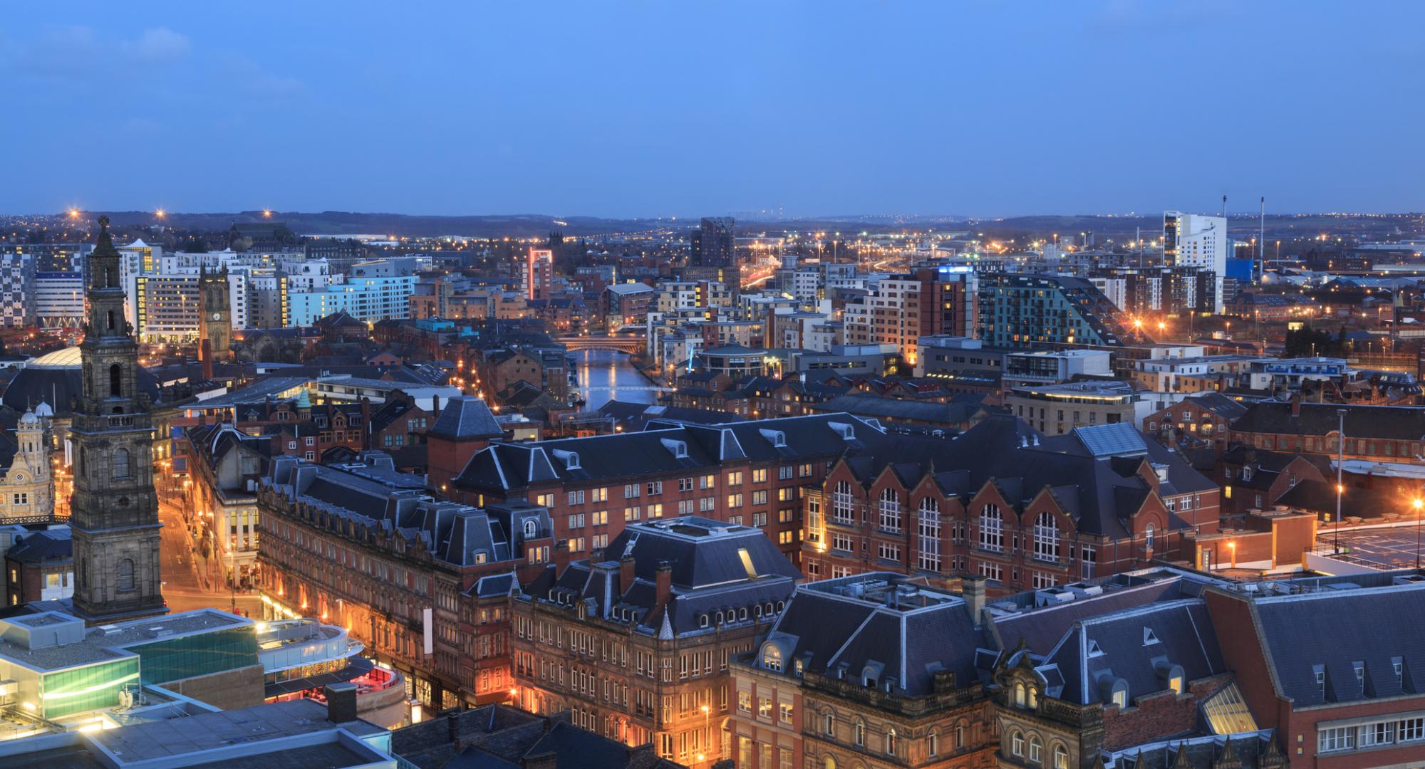 Leeds city centre skyline