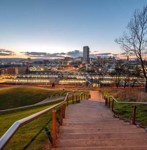 Skyline of Sheffield city centre