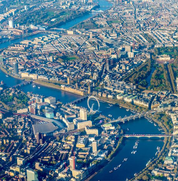 Looking down over Westminster