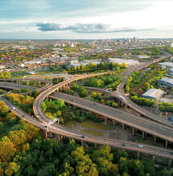 M6 Spaghetti junction in Birmingham