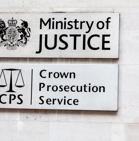 Plate at the entrance of the UK Ministry of Justice