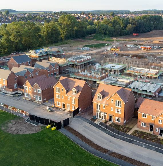 Houses being built