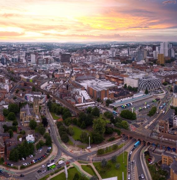 A view over Leeds City Centre